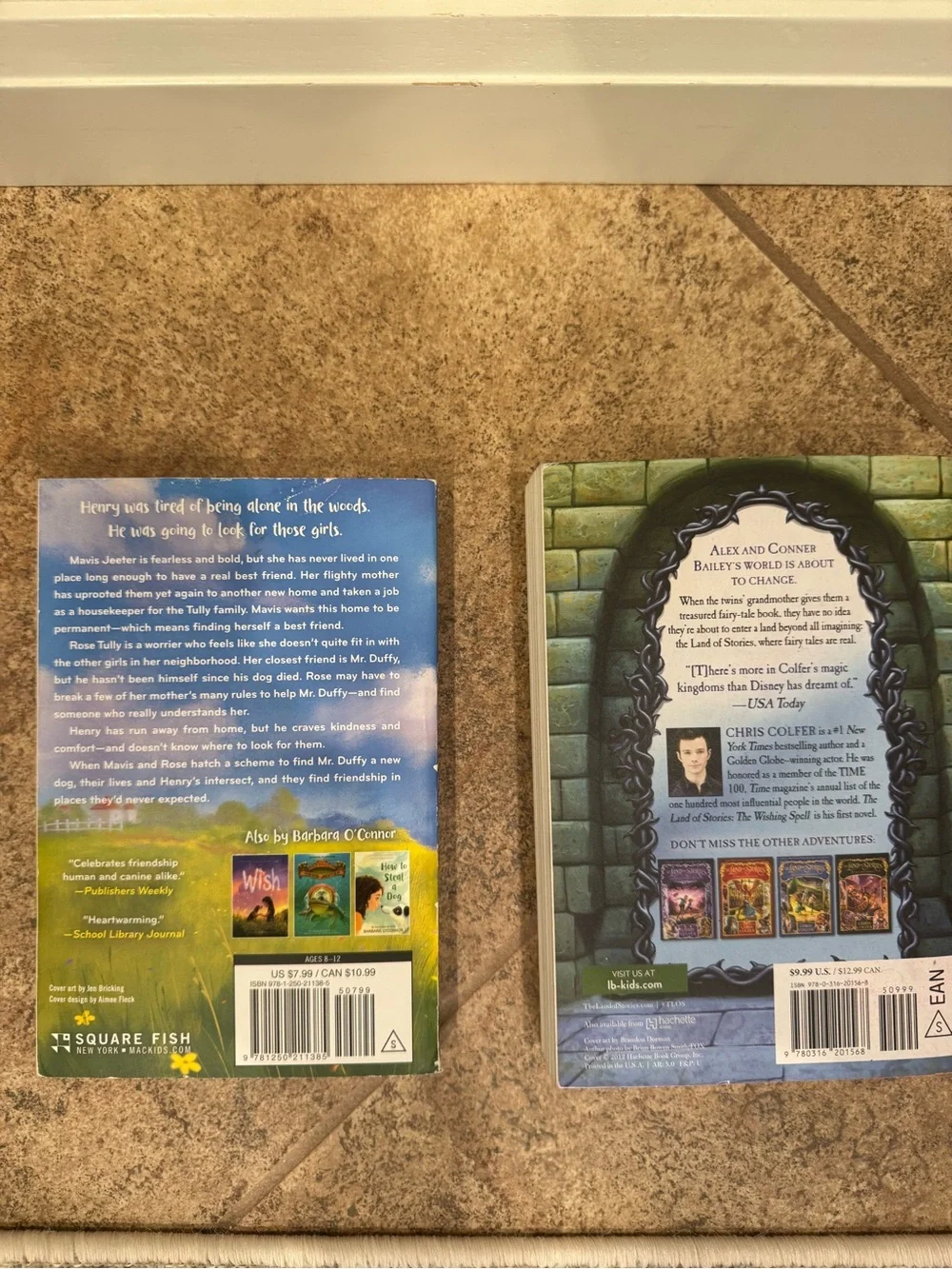 2 kids books:  Wonderland & The Land of Stories